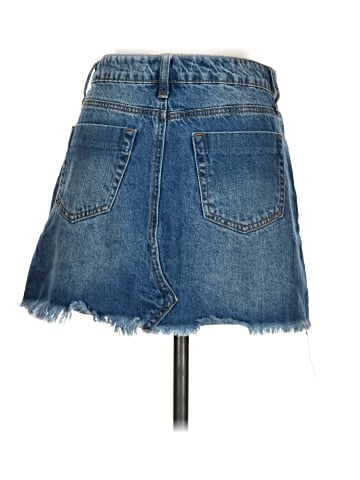 Ashley Mason Denim Skirt (view 2)