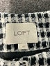 Ann Taylor LOFT Houndstooth Black Coat Size L - photo 3