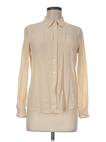 Equipment Long Sleeve Silk Top (view 1)