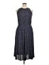 Karin Stevens 100% Rayon Polka Dots Blue Casual Dress Size 14 Petite - photo 1