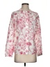 Talbots 100% Cotton Floral Pink Long Sleeve Blouse Size XS - photo 1