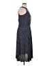 Karin Stevens 100% Rayon Polka Dots Blue Casual Dress Size 14 Petite - photo 4