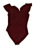 New Look Burgundy Bodysuit Size 6 - photo 1