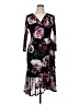 Connected Apparel Floral Black Cocktail Dress Size 14 (petite) - photo 1