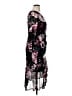 Connected Apparel Floral Black Cocktail Dress Size 14 (petite) - photo 4
