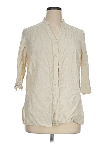 Mercer & Madison 3/4 Sleeve Button-Down Shirt (view 1)
