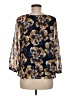 CAbi 100% Polyester Blue 3/4 Sleeve Blouse Size M - photo 2