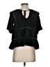 Pol 100% Polyester Black 3/4 Sleeve Top Size S - photo 2