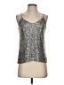 Generation Love 100% Polyester Silver Sleeveless Top Size S - photo 1