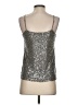Generation Love 100% Polyester Silver Sleeveless Top Size S - photo 2