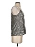 Generation Love 100% Polyester Silver Sleeveless Top Size S - photo 4