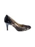 Taryn Rose Animal Print Black Heels Size 6 1/2 - photo 1