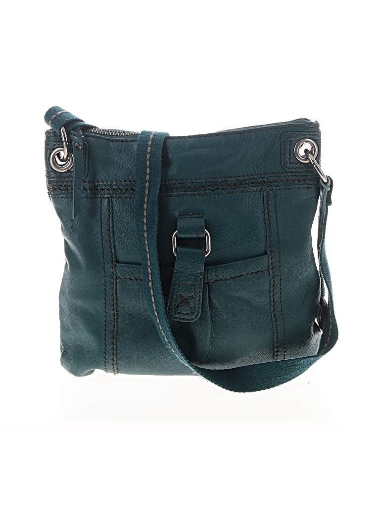 Pre-owned The Sak Leather Crossbody Bag In Teal