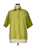 Unbranded Solid Green Short Sleeve Blouse Size XL - photo 1