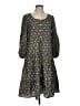 Max Studio Paisley Green Casual Dress Size XS - photo 1