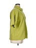 Unbranded Solid Green Short Sleeve Blouse Size XL - photo 4