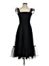 Lands' End 100% Polyester Polka Dots Black Cocktail Dress Size S - photo 1