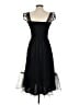 Lands' End 100% Polyester Polka Dots Black Cocktail Dress Size S - photo 2