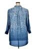 Soft Surroundings 100% Polyester Blue 3/4 Sleeve Blouse Size XXL (estimated) - photo 2