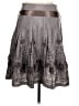 Milano 100% Polyester Paisley Gray Casual Skirt Size M - photo 2