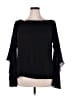 City Chic 100% Polyester Black Long Sleeve Blouse Size 16 Plus (S) - photo 1