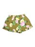 Aerie 100% Polyester Floral Green Shorts Size XS - photo 2