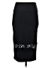 Bebe Solid Black Casual Skirt Size S - photo 2