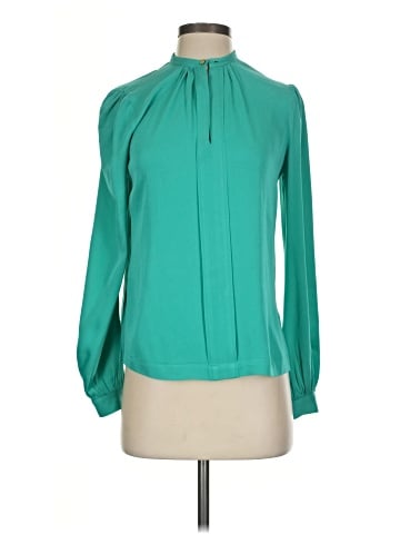 Diane von Furstenberg Long Sleeve Silk Top (view 1)
