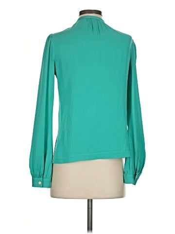 Diane von Furstenberg Long Sleeve Silk Top (view 2)