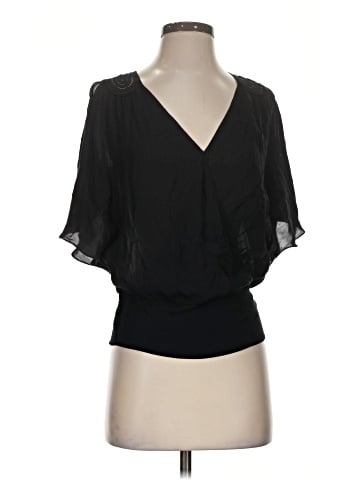 White House Black Market Short Sleeve Silk Top (view 1)