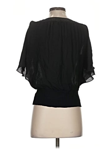 White House Black Market Short Sleeve Silk Top (view 2)