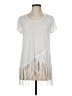 rue21 Silver Short Sleeve Top Size M - photo 1