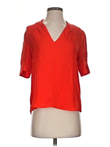 Joie Short Sleeve Silk Top (view 1)