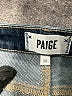 Paige Chevron-herringbone Blue Jeans Size 26 waist - photo 7
