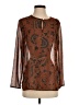 The Limited 100% Polyester Brown Long Sleeve Blouse Size XS - photo 1