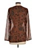 The Limited 100% Polyester Brown Long Sleeve Blouse Size XS - photo 2