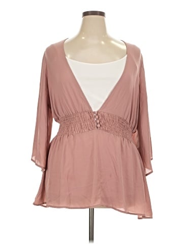 Torrid 3/4 Sleeve Blouse (view 1)
