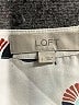Ann Taylor LOFT 100% Polyester Hearts Ivory Short Sleeve Blouse Size L - photo 7