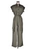 Monteau Solid Gray Jumpsuit Size M - photo 1