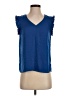 Vince Camuto 100% Polyester Blue Sleeveless Blouse Size S - photo 1