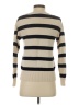 J.Crew 100% Cotton Stripes Ivory Turtleneck Sweater Size XS - photo 2
