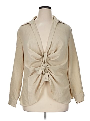 ELOQUII Long Sleeve Blouse (view 1)