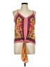 Umgee 100% Polyester Orange Sleeveless Blouse Size M - photo 1