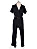 Monteau 100% Polyester Solid Black Jumpsuit Size M - photo 1