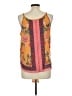 Umgee 100% Polyester Orange Sleeveless Blouse Size M - photo 2