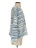 White + Warren 100% Cashmere Stripes Blue Cashmere Pullover Sweater Size S - photo 4