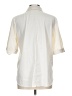 Lyssé Color Block Ivory Short Sleeve Blouse Size L - photo 2