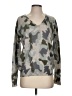 White + Warren 100% Cashmere Camo Gray Cashmere Pullover Sweater Size S - photo 1
