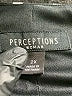 Perceptions Polka Dots Black Casual Dress Size 2X - photo 7