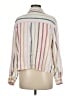 American Eagle Outfitters Stripes Ivory Long Sleeve Button-Down Shirt Size M - photo 2